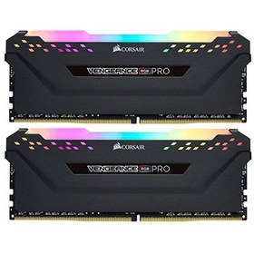 تصویر رم دسکتاپ DDR4 دو کاناله 3200 مگاهرتز CL16 کورسیر مدل VENGEANCE RGB PRO ظرفیت 32 گیگابایت Desktop RAM DDR4 dual channel 3200 MHz CL16 Corsair model VENGEANCE RGB PRO capacity 32 GB