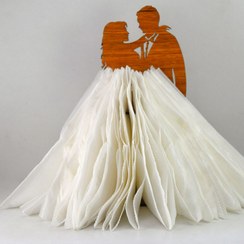 تصویر نگهدارنده دستمال کاغذی طرح رقص مدل B118 