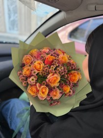 تصویر دسته گل چری برندی 