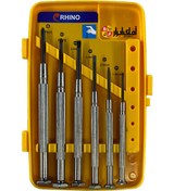 تصویر مجموعه 6 عددی پیچ گوشتی ساعتی رینو مدل RPT-350 Rhino RPT-350 Precision Screwdriver 6PCS