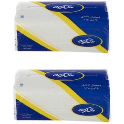 تصویر دستمال کاغذی 250 برگ شکوه مدل اقتصادی g2 بسته دو عددی 