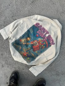 تصویر پیراهن جین پشت چاپ 