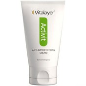 تصویر کرم ضد جوش بی رنگ اکتی ویت 30 میل ویتالیر 