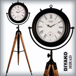 تصویر ساعت ایستاده سه پایه دیاکو هیراد عمده کارتن 2 عددی جنس بدنه چوب وفلز ارتفاع 165سانت ا clock DIYAKO HIRAD clock DIYAKO HIRAD