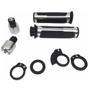 تصویر دسته موتورسیکلت BARRACUDA YAMAHA R25 MT07 R6 YBR 125 HANDPIECE SET GREEN Tex 