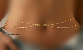 تصویر زنجیر بدن - طلایی / M/L 