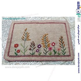 تصویر کناره نمدی گلدار 