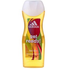 تصویر شامپو بدن زنانه آدیداس مدل Get Ready حجم 250 میلی لیتر Adidas Get Ready Body Shampoo For Women 250ml