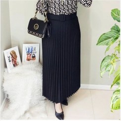 تصویر دامن زنانه نیزل پلیسه بلند سایز ۴۰ تا ۴۸ 