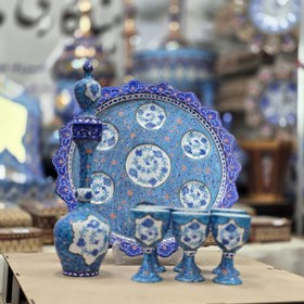 تصویر تنگ و جام میناکاری 