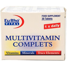 تصویر قرص مولتی ویتامین کامپلیت یوروویتال 30 عددی ا EuRho Vital Multivitamin Complets Tablet EuRho Vital Multivitamin Complets Tablet
