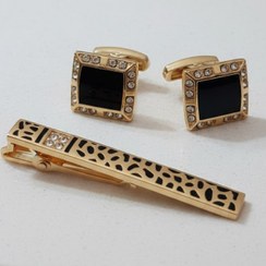 تصویر دکمه سر آستین و گیره کروات مدل Angstlich 