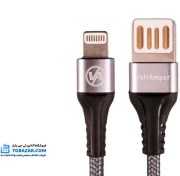 تصویر کابل (شارژ) تبدیل USB به لایتنینگ گوشی آیفون برند ولت آمپر 