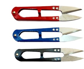 تصویر قیچی نخ زن دسته فلزی 