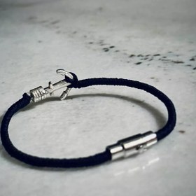 تصویر دستبند لنگر نقره 