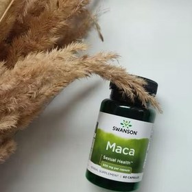 تصویر کپسول ماکا سوانسون 60 عدد Swanson Maca Swanson, Maca, 500 mg, 60 Capsules