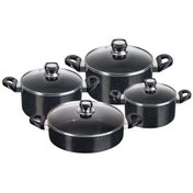 تصویر سرویس قابلمه 8 پارچه تیارا مدل TR-8SPTGS Tiara TR-8SPTGS Pot Service 8 Piece