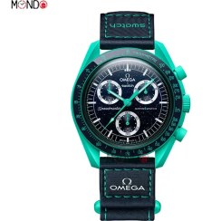 تصویر ساعت امگا و سواچ شفق قطبی OMEGA X Swatch Mission on Earth POLAR LIGHTS امگا ( Omega )