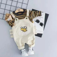 تصویر ست پوشاک مجلسی پسرانه بیلر و بلوز 