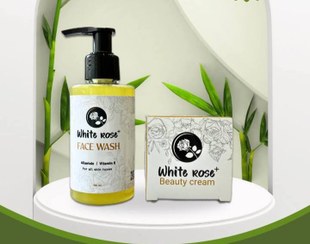 تصویر پکیج وایت رزپلاس ضدلک همراه با ژل شستشو WHITE ROSE package