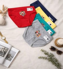 تصویر شورت بچگانه پسرانه اسلیپ طرح کارتونی | مناسب سن ۶ تا ۸ سال + خرید اقساطی از کودکانه‌ها - طوسی 