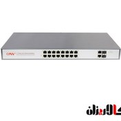 تصویر سوئیچ 16 پورت POE مدل ONV POE31016PFA ONV 16 port POE network switch POE31016PFA