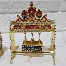 تصویر گهواره فلزی نگین کاری 