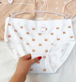 تصویر شورت زنانه نخی تدی - طرح شماره Women's cotton teddy shorts