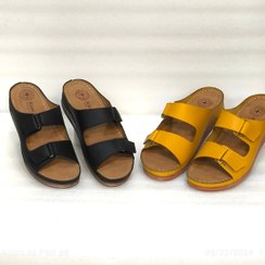 تصویر صندل طبی زنانه مشکی و صورتی سایز ۳۷ تا ۴۰ 