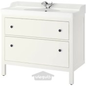 تصویر روشویی با کشو/روشویی/شیر آب ایکیا مدل IKEA HEMNES / RUTSJÖN تحویل 29 روزه IKEA HEMNES / RUTSJÖN Wash-stnd w drawers/wash-basin/tap