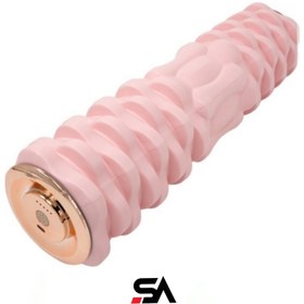 تصویر فوم رولر ویبره دار ۳۳ سانتی متری - گلبهی 33 cm vibrating foam roller