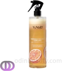 تصویر سپری دوفاز پرتقال شیرین و زرد چوبه یانسی Yansey professional YUNSEY SWEET ORANGE & TURMERIC CONDITIONER BIPHASE SPRAY