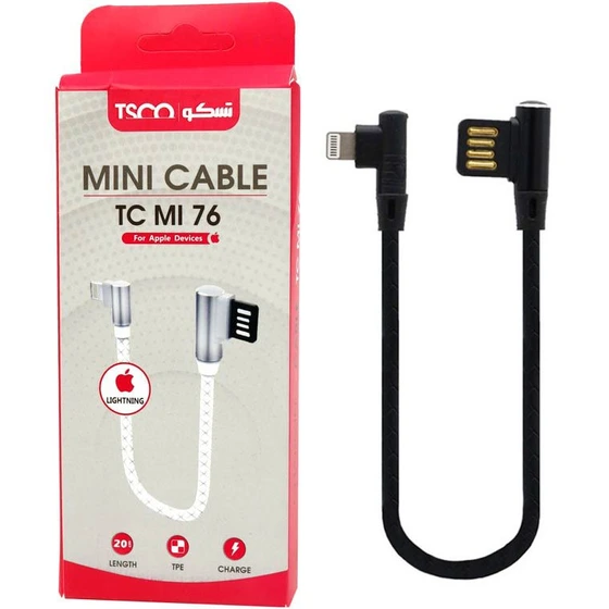 خرید و قیمت کابل تبدیل USB به لایتنینگ تسکو مدل TC MI76 ا Tesco TC MI76