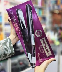 تصویر اتو مو پرینسلی مدل PR101AT B با صفحات سرامیکی Princely Hair Straightener Model PR101AT B Ceramic Plates