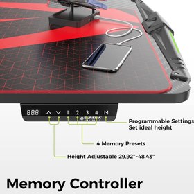 تصویر میز گیمینگ برقی Eureka Ergonomic سایز ۶۵ اینچ 