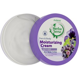 تصویر کرم کاسه ای مرطوب کننده آردن هرباسنس مدل انگور و بنفشه حجم 150 میل Ardene Herba Sense Cream Moisturizing Violet & Grape 150ml