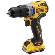 تصویر دریل و پیچ گوشتی شارژی دیوالت مدل DCD706D2-GB ۱۲ ولت براشلس چکشی 