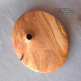 تصویر گلدان چوبی دکوراتیو 