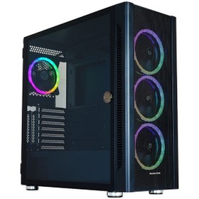 تصویر کیس کامپیوتر مستر تک S500 ARGB Mid Tower مشکی Master Tech S500 ARGB Mid Tower Black Computer Case