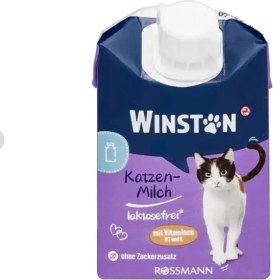 تصویر شیر گربه بدون لاکتوز وینستون Winston High Quality Milk Without Lactose for Cats 