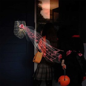 تصویر زنگ در چشم هالووین Spooky Jime رنگ قرمز کد SH21045 