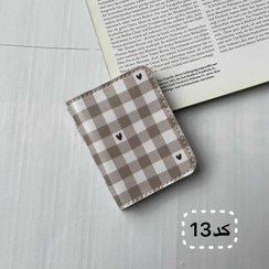 تصویر جاکارتی جیبی دخترانه و یونیسکس | چرم مصنوعی فانتزی | ۶ جای کارت | ابعاد ۱۰×۷ - کد۱۳ 