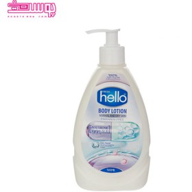 تصویر لوسیون پمپی بدن مخصوص پوست خشک و حساس حجم 500 میل هلو فرش Hello Fresh Body Lotion Very Dray And Sensitive Skin 500 ml