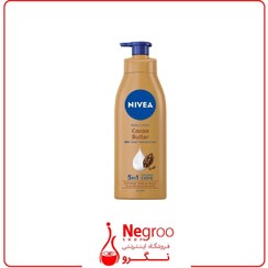 تصویر لوسیون بدن کاکائو باتر 48 ساعته نیوآ حجم 400 میل اورجینال ا COCOA Butter 48h body lotion nivea 400 ML 