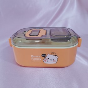 تصویر ظرف غذای خرسی استیل 