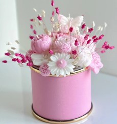 تصویر باکس گل شمعی ژربرا 