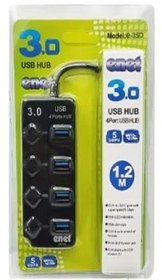 تصویر هاب چهار پورت USB3 پاور دار برند ENET Lenovo IdeaPad Slim 3 15AMN8-R5 7520U 8GB 512SSD 15.6 inch Laptop