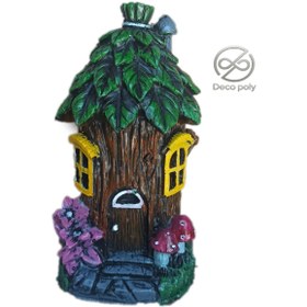 تصویر دکوری آکواریوم مدل کلبه 