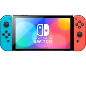 تصویر خرید نینتندو سوییچ اولد - جوی کان قرمز/آبی Nintendo Switch OLED with Neon Blue and Neon Red Joy-Con