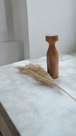 تصویر ست جا شمعی چوبی 